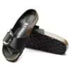 birkenstock madrid big buckle black oiled leather 1006523
