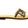 mosaic sandalo ciabatta con strass multi natural gl1050