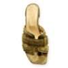 mosaic sandalo ciabatta taupe con tacco basso 5090