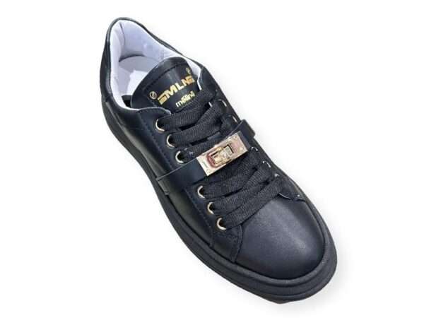 meline sneaker logic nero con accessorio oro bi 195 a331