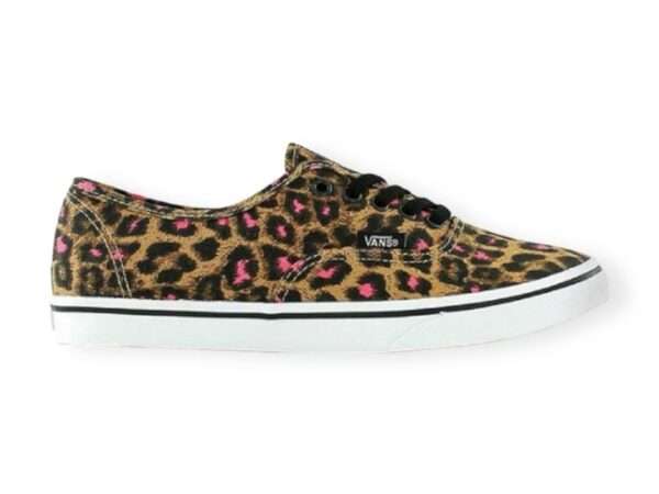 vans sneaker authentic lo pro leopard black magenta