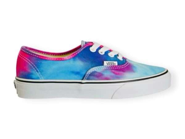 vans sneaker authentic tie dye pink blue