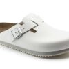 birkenstock sabot boston bs natural leather 0060136 white