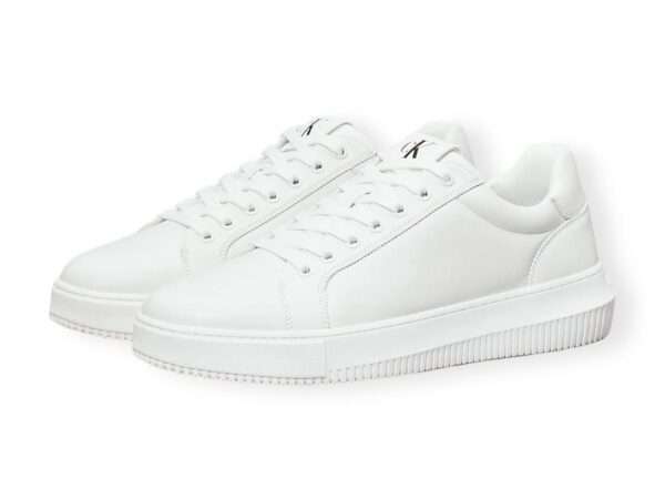 calvin klein sneaker uomo ym0ym011240ka triple bright white chunky cupsole clean low
