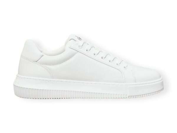 calvin klein sneaker uomo ym0ym011240ka triple bright white chunky cupsole clean low