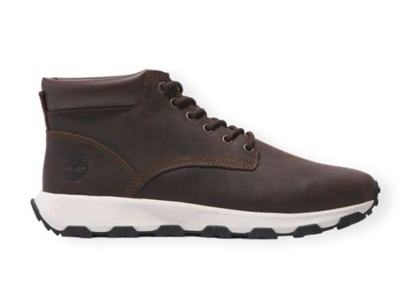 timberland sneakers uomo stringato winsor park mid chukka dark brown full grain tb0a5ytw931