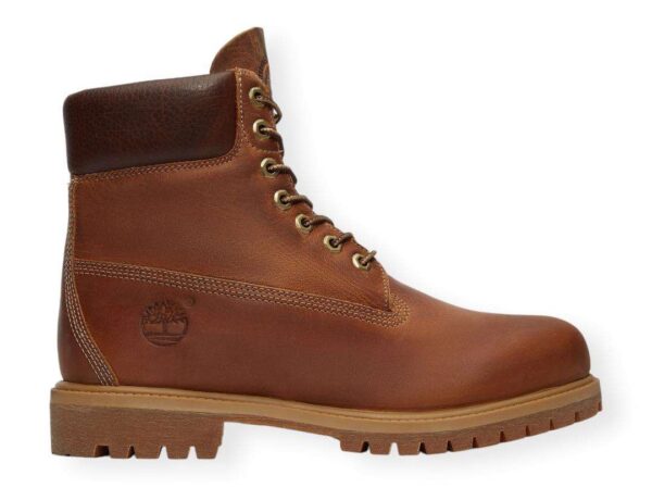 timberland stivale stringato impermeabile timberland premium 6 inch in marrone tb127094214