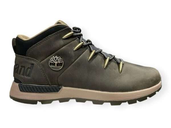 timberland tronchetto sneaker stringata sprint trekker mid da uomo in grigio tb0a6dqdel7