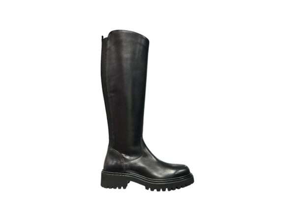 anima stivale donna con elastico dietro gd736tris crust nero