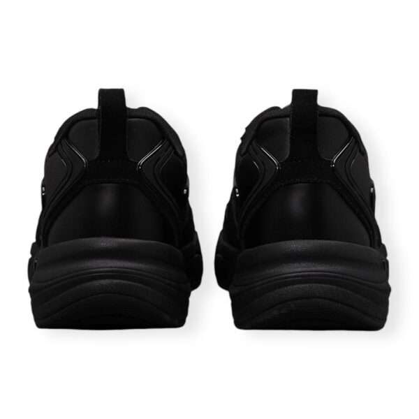 calvin klein sneaker uomo ym0ym011030gj retro tennis low lace auth snk triple black