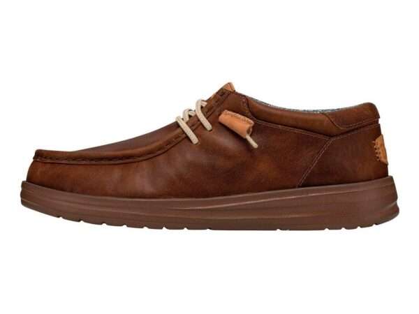 hey dude scarpa sneakers wally grip craft leather brown 40175-255