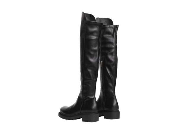 metisse stivale donna ma24 in vitello e nappa elastico nero