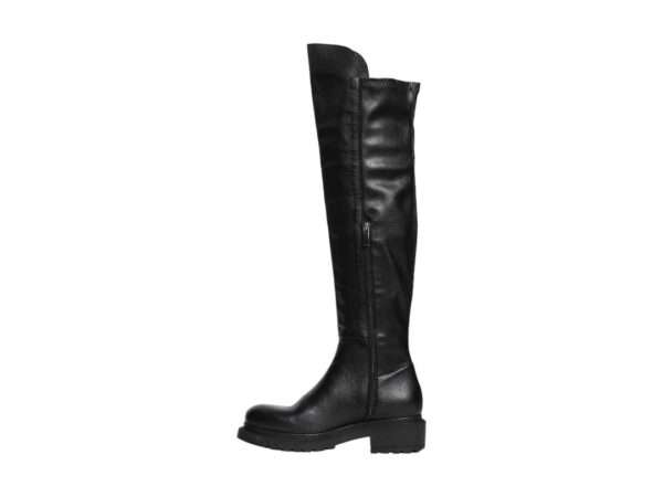metisse stivale donna ma24 in vitello e nappa elastico nero