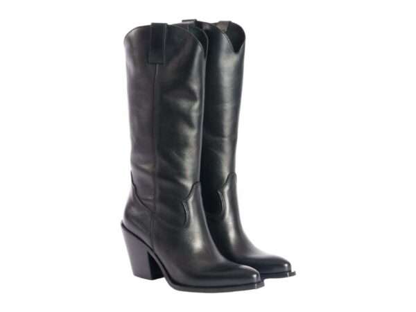metisse stivale texano donna in vitello nero xd913f