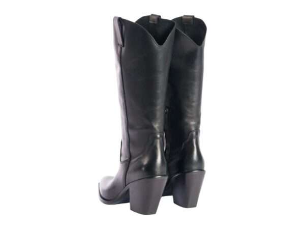 metisse stivale texano donna in vitello nero xd913f