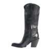 metisse stivale texano donna in vitello nero xd913f