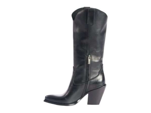 metisse stivale texano donna in vitello nero xd913f