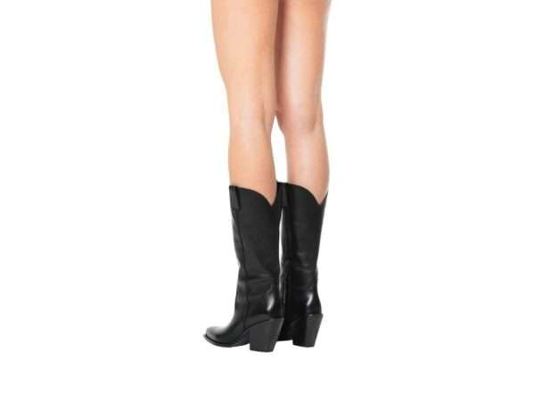 metisse stivale texano donna in vitello nero xd913f