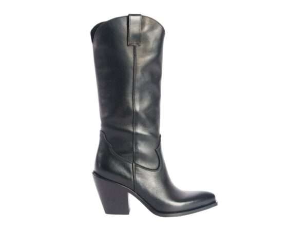 metisse stivale texano donna in vitello nero xd913f