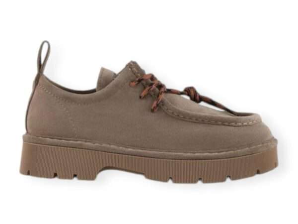 panchic scarpa allacciata donna p99 lace up shoe suede microfiber lining walnut  p99w006 0089d013