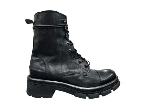 pawelks anfibio donna medio con zip w1104 pelle crust nero