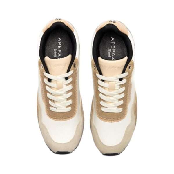 apepazza sneakers donna linda white beige falyd01-les