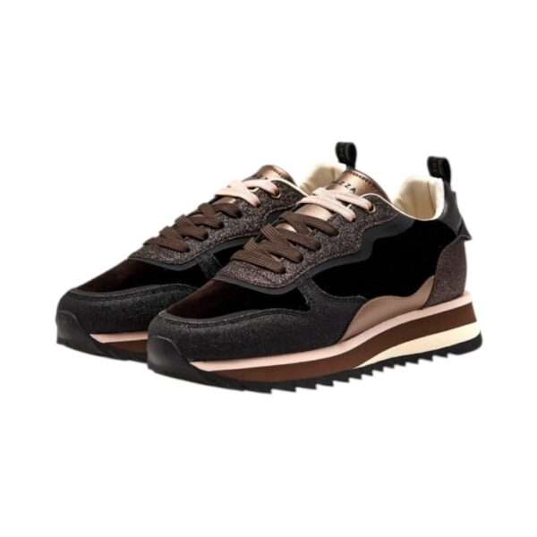 apepazza sneakers donna wanda dark brown f4wish02-vel