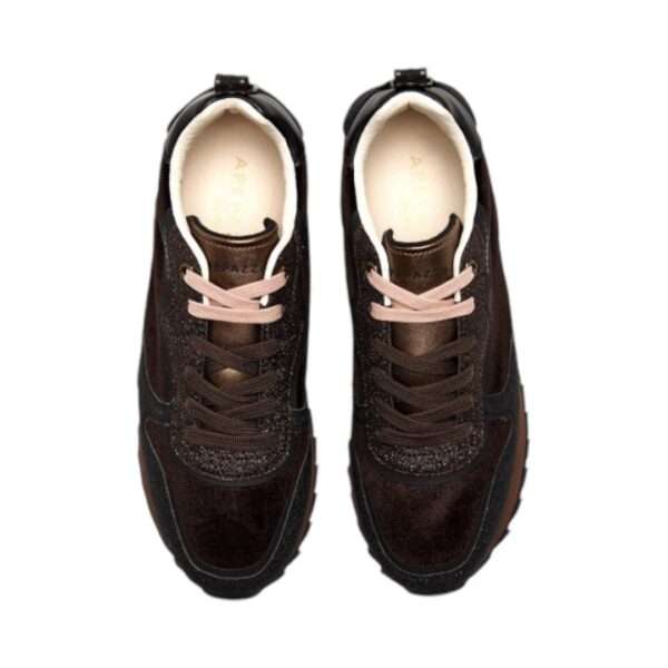 apepazza sneakers donna wanda dark brown f4wish02-vel