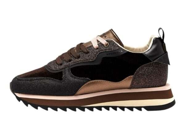 apepazza sneakers donna wanda dark brown f4wish02-vel