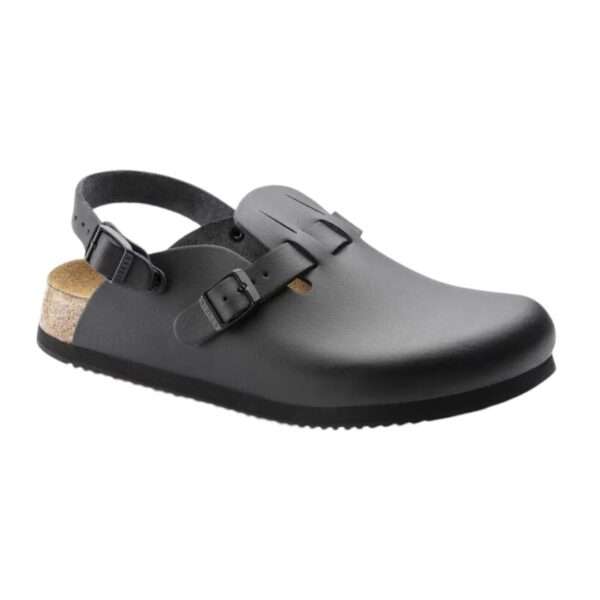 birkenstock sabot kay sl soft footbed natural leather black 1018277