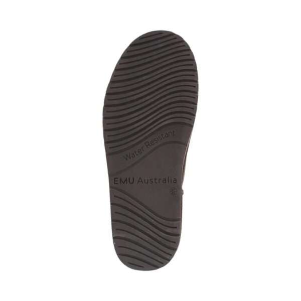 emu australia stivaletto in montone stinger micro flatform w13082 chocolate brown