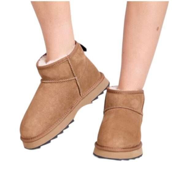 emu australia stivaletto in montone sharky micro w12548 chestnut