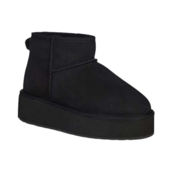 emu australia stivaletto in montone stinger micro flatform w13082 black