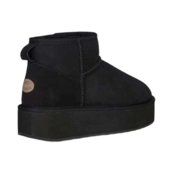 emu australia stivaletto in montone stinger micro flatform w13082 black