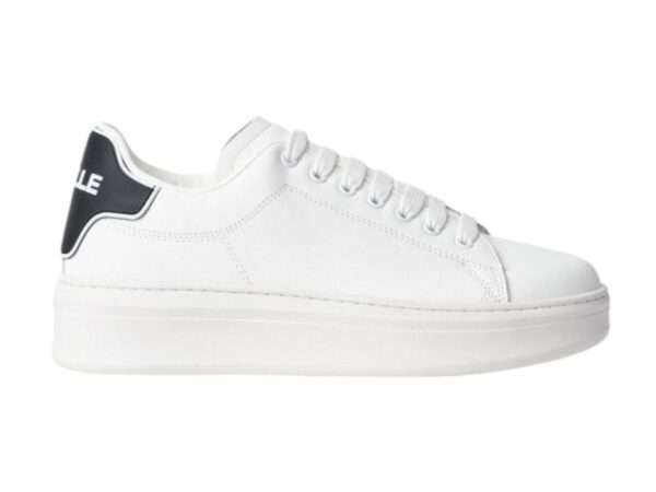 gaelle sneakers uomo in action leather bianco gacam00011