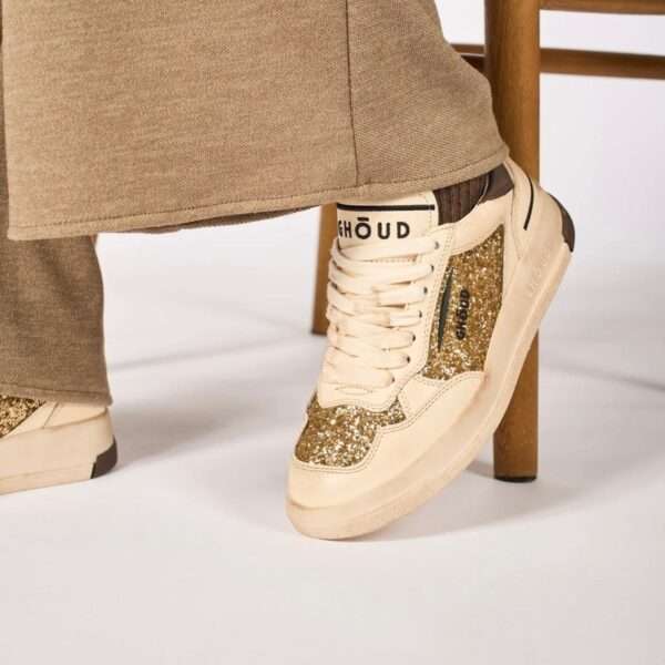 ghoud sneakers donna tweener low glitter oro tblw-fg02