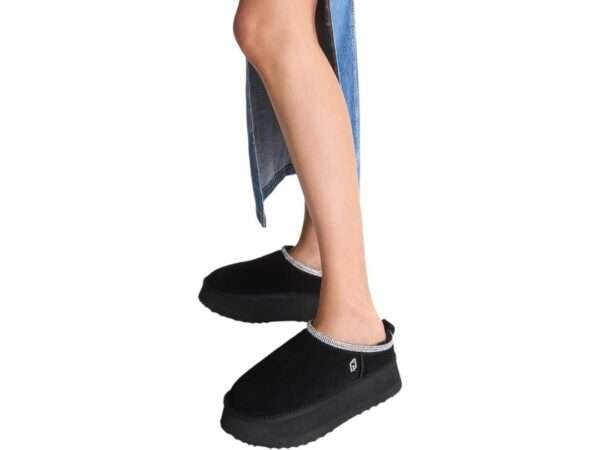 liu-jo sabot platform in suede jane 02 black sf4239px00222222