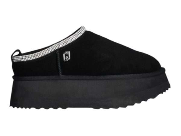 liu-jo sabot platform in suede jane 02 black sf4239px00222222