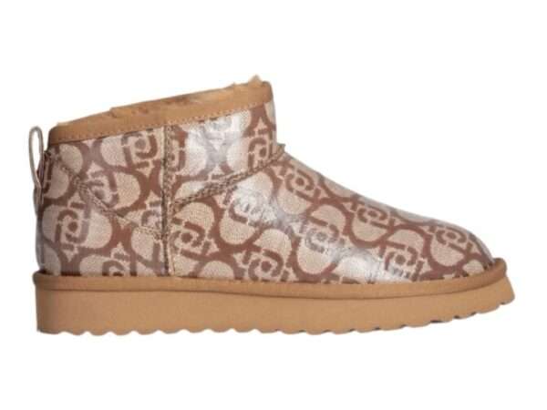 liu-jo stivaletti in glossy monogram jil 01nocciola sf4237tx45571418