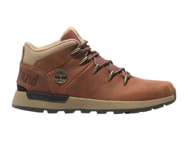 timberland tronchetto sneaker stringata sprint trekker mid da uomo in arancione tb0a6dqdejd