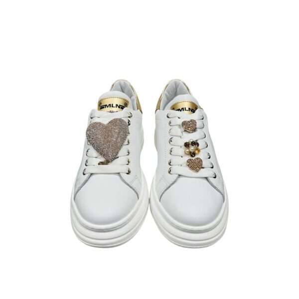 meline sneakers donna 247 acc-bi variante 997 soft bianco lam op cipria bi21