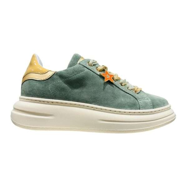 meline sneakers donna 661 or-bi variante 663 bi berlino smoke green bi17
