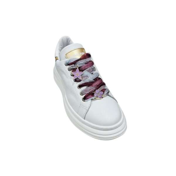 meline sneakers donna 662 or-bi variante 652 soft bianco nemo platino bi18
