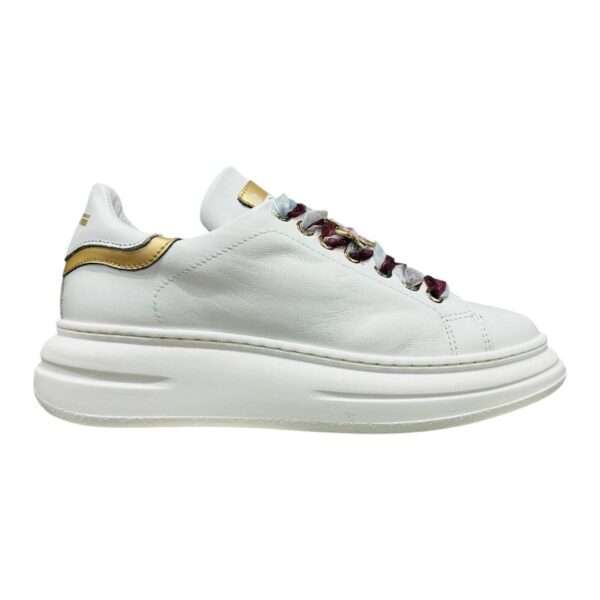 meline sneakers donna 662 or-bi variante 652 soft bianco nemo platino bi18