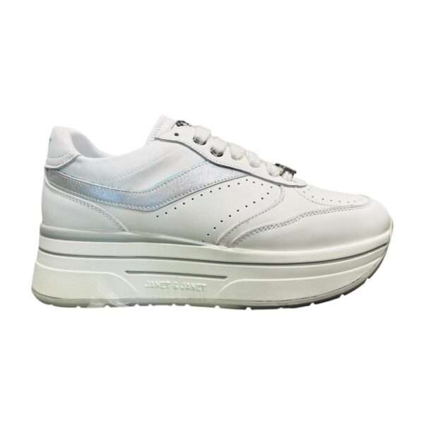 janet e janet sneakers donna j-020 white silver 14