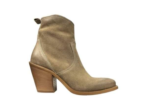 metisse tronchetti donna texani camoscio tortora xd798