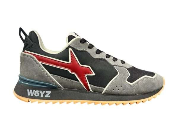 w6yz sneakers uomo jet-m antracite black granata 0012013560471b17