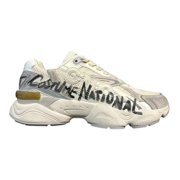 cnc costume national sneaker uomo 27802 a suede offwhite logo laterale