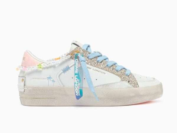 crime london sneakers donna sk8 deluxe white baby shine 20103pp7.10