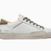 crime london sneakers uomo distressed white cactus green 14001pp7.10